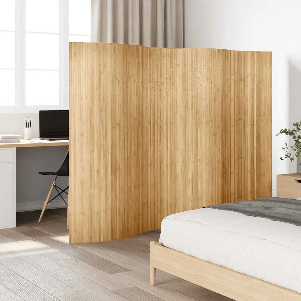 Cloison De Séparation Bambou Largeur Hauteur 165 Cm Naturel Marron Clair - www.minichezmoi.com
