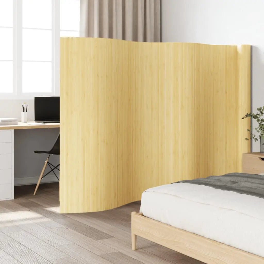 Cloison De Séparation Bambou Largeur Hauteur 165 Cm Naturel Marron Clair - www.minichezmoi.com