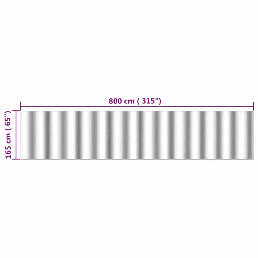 Cloison De Séparation Largeur Hauteur 165 Cm Bambou Naturel - www.minichezmoi.com