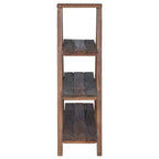 Étagère Pliante Marron 79.5 X 35 X 112 Cm Bois Recyclé Solide - www.minichezmoi.com