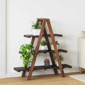 Étagère Pliante Marron 79.5 X 35 X 112 Cm Bois Recyclé Solide - www.minichezmoi.com