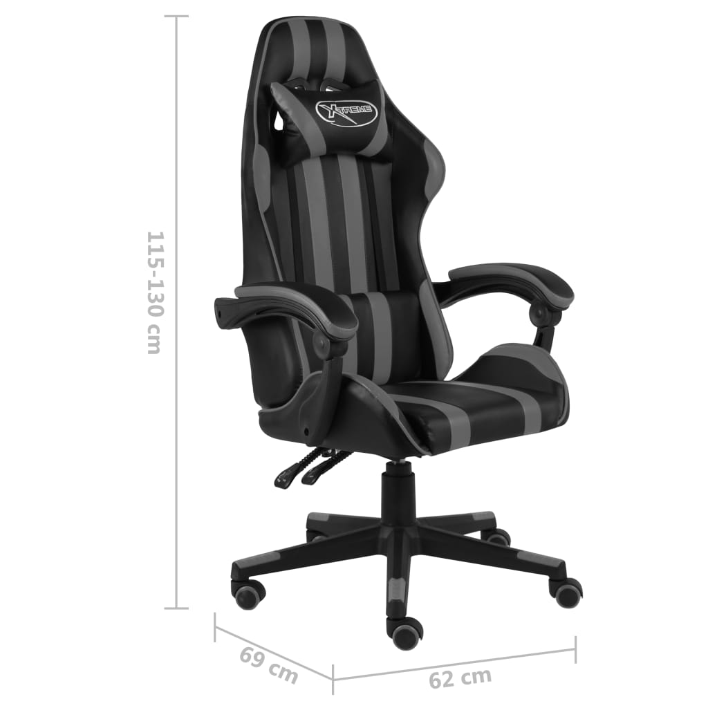 Fauteuil De Jeux Vidéo Noir Et Similicuir - www.minichezmoi.com