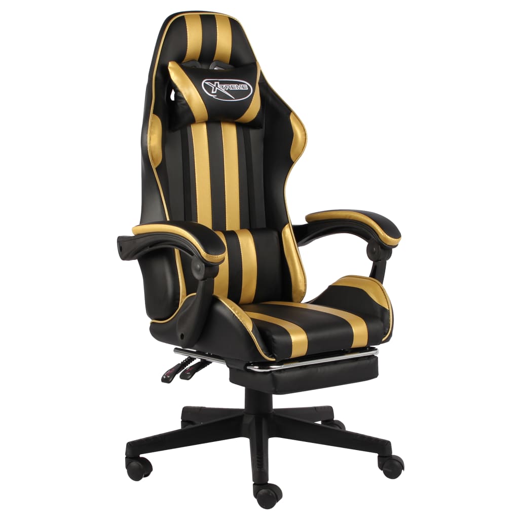 Fauteuil De Jeux Vidéo Noir Et Similicuir - www.minichezmoi.com
