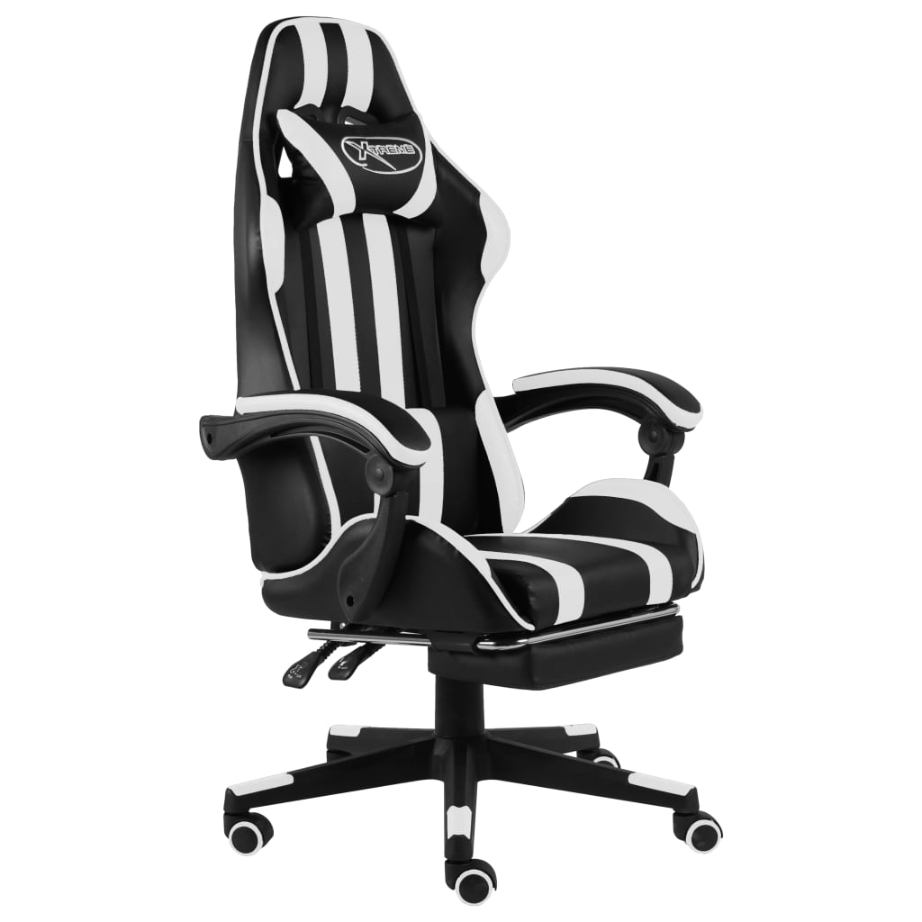Fauteuil De Jeux Vidéo Noir Et Similicuir - www.minichezmoi.com