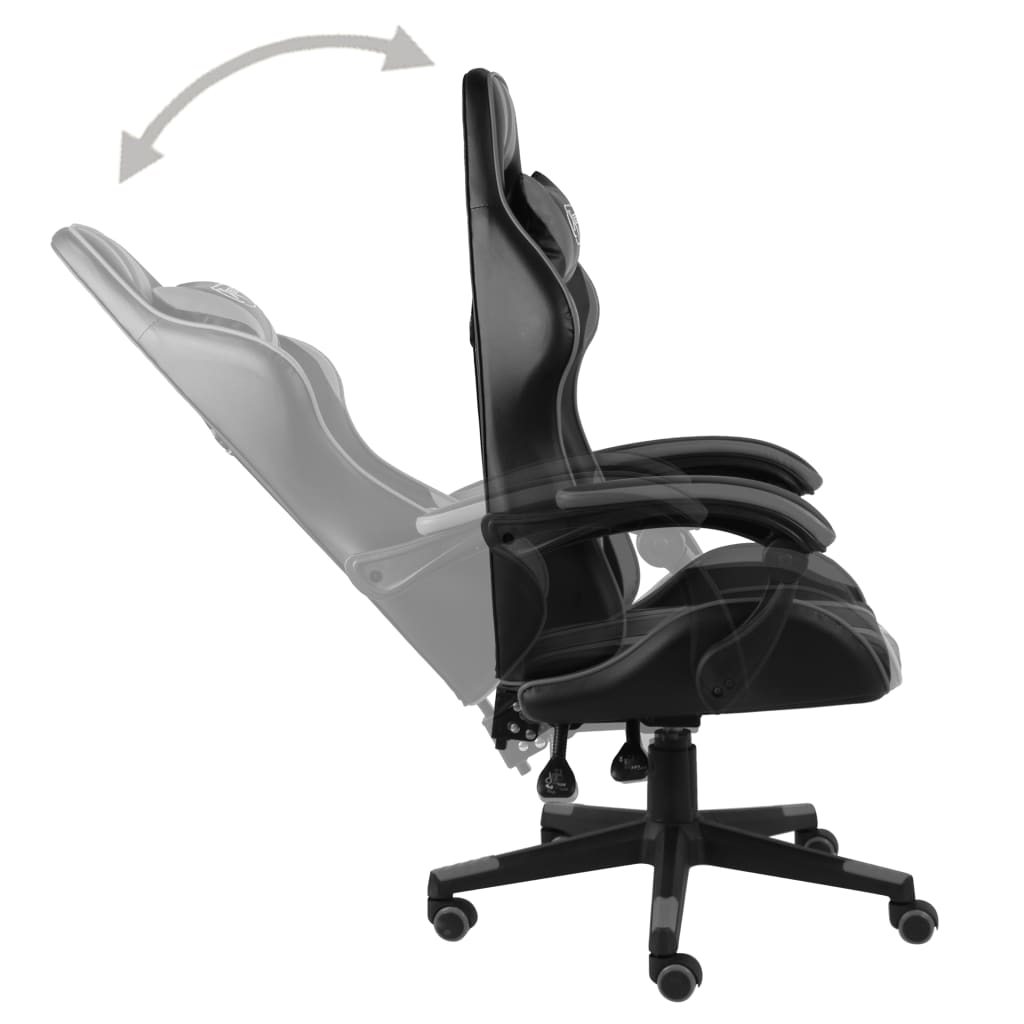 Fauteuil De Jeux Vidéo Noir Et Similicuir - www.minichezmoi.com