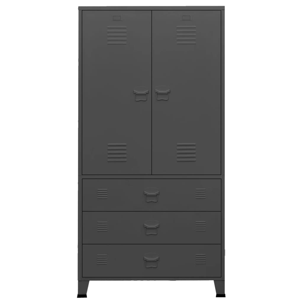 Garde - Robe Industrielle 90X50X180 Cm Métal - www.minichezmoi.com