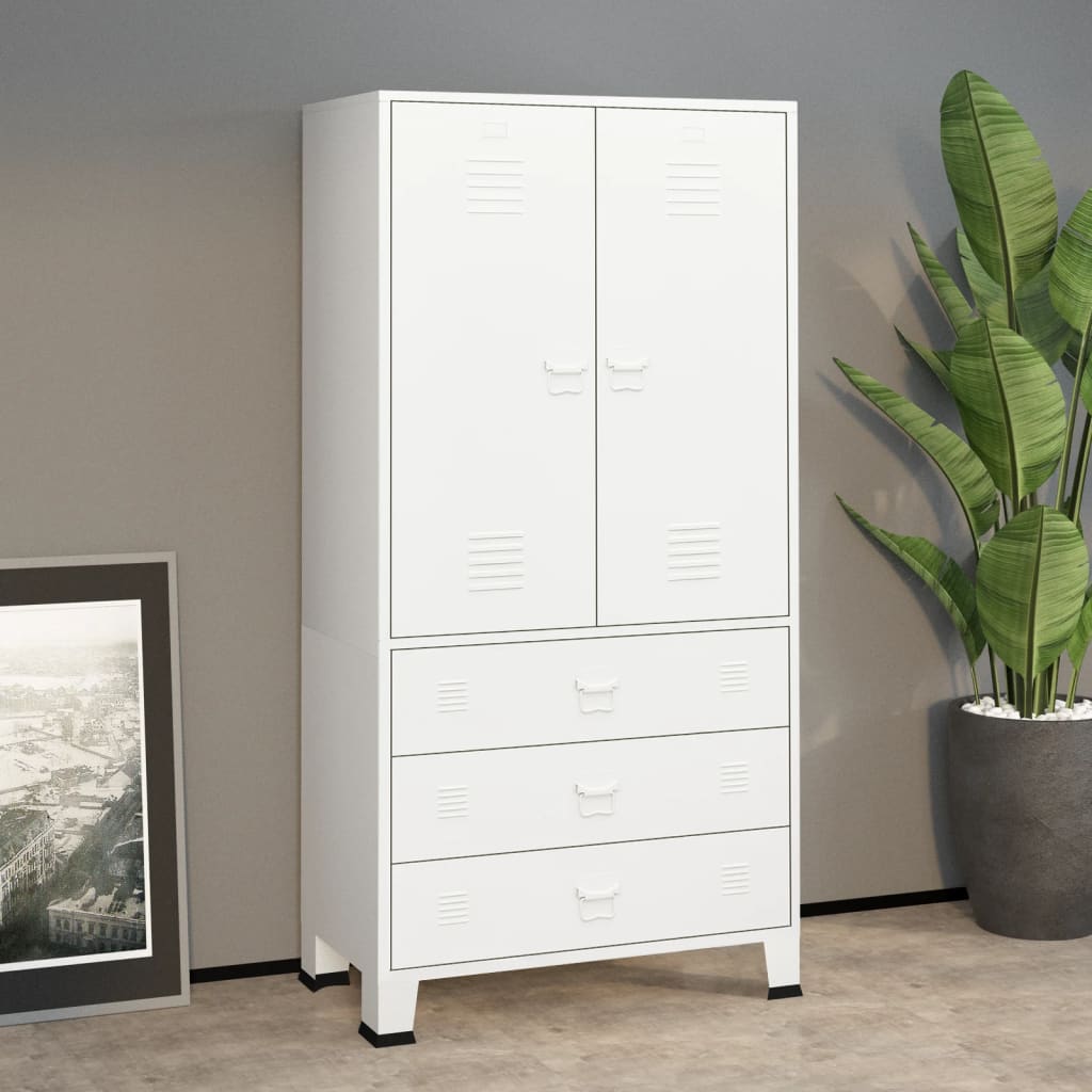 Garde - Robe Industrielle 90X50X180 Cm Métal - www.minichezmoi.com