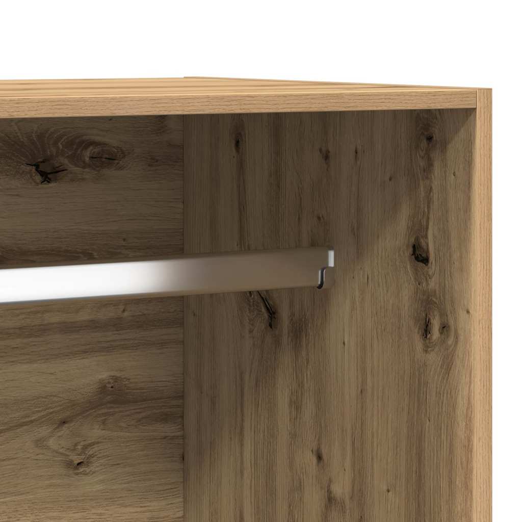 Garde - Robe Structure en bois robuste Chêne Artisanal - www.minichezmoi.com