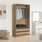 Garde - Robe Structure en bois robuste Chêne Artisanal - www.minichezmoi.com