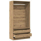 Garde - Robe Structure en bois robuste Chêne Artisanal - www.minichezmoi.com