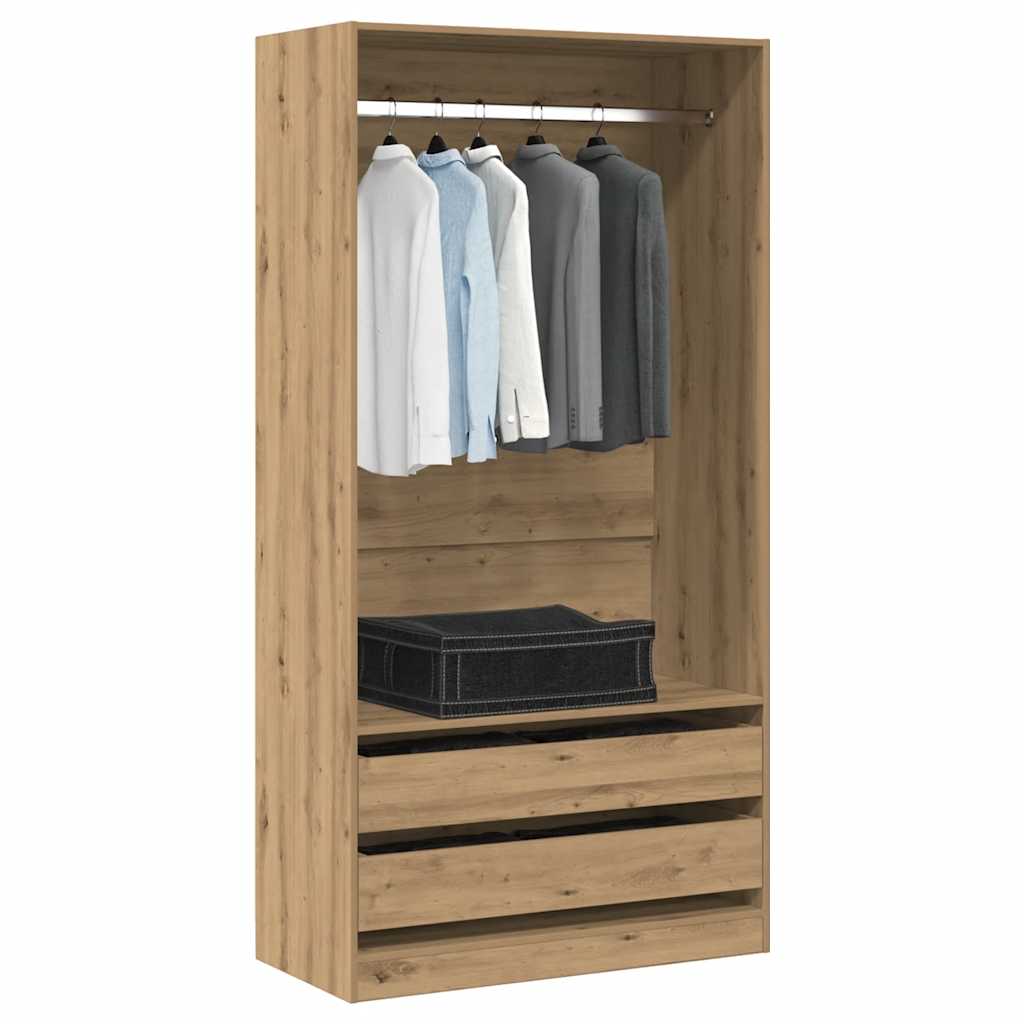 Garde - Robe Structure en bois robuste Chêne Artisanal - www.minichezmoi.com