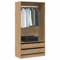 Garde - Robe Structure en bois robuste Chêne Artisanal - www.minichezmoi.com