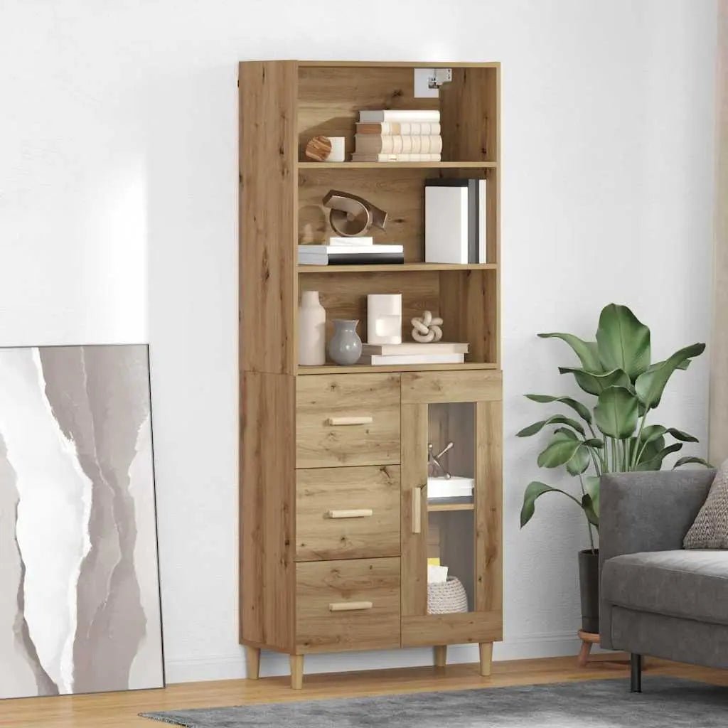 Haut Armoire 69,5 X 32,5 X 180 Cm Bois Robuste - www.minichezmoi.com