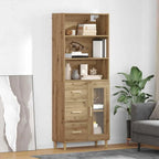 Haut Armoire 69,5 X 32,5 X 180 Cm Bois Robuste - www.minichezmoi.com