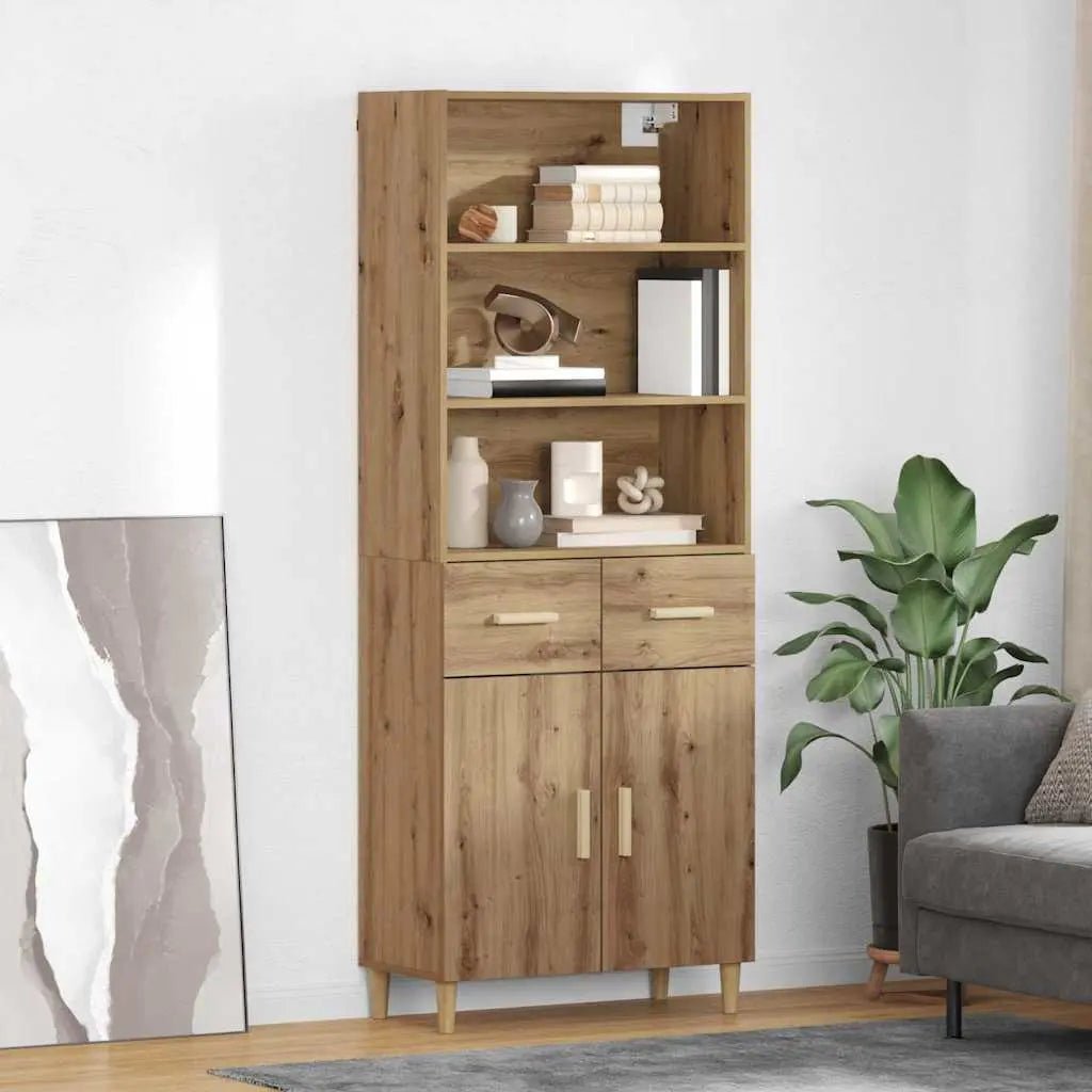 Haut Armoire 69,5 X 32,5 X 180 Cm Bois Robuste - www.minichezmoi.com