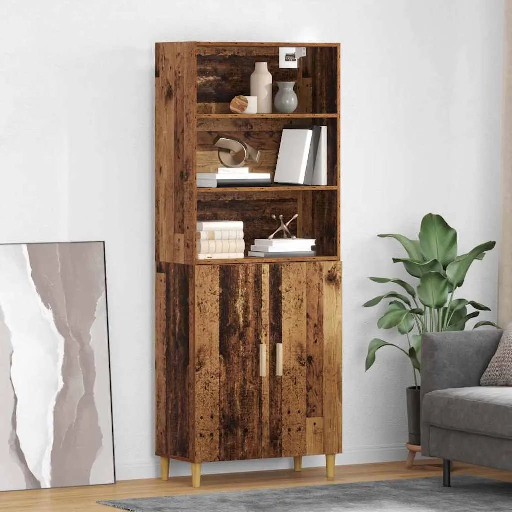 Haut Armoire 69,5 X 32,5 X 180 Cm Bois Robuste - www.minichezmoi.com