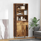 Haut Armoire 69,5 X 32,5 X 180 Cm Bois Robuste - www.minichezmoi.com