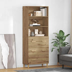 Haut Armoire 69,5 X 32,5 X 180 Cm Bois Robuste - www.minichezmoi.com
