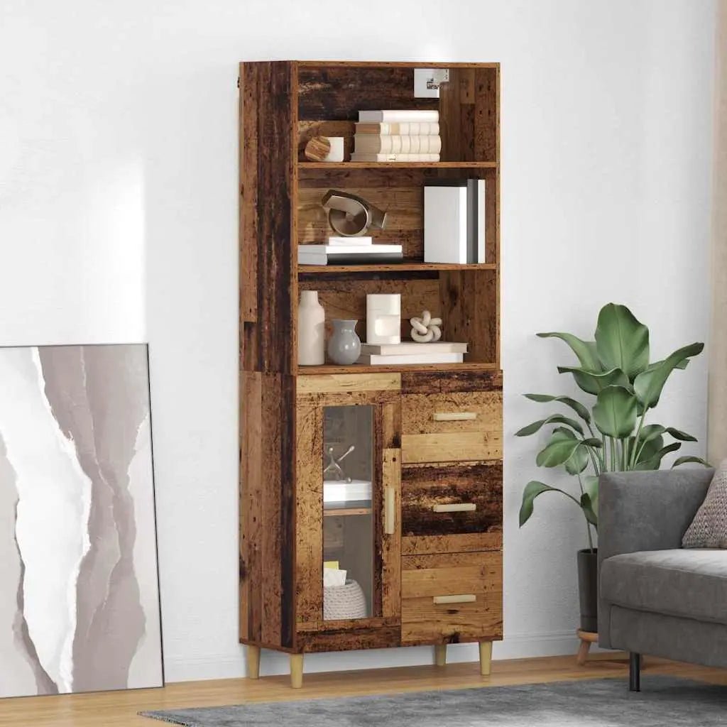 Haut Armoire 69,5 X 32,5 X 180 Cm Bois Robuste - www.minichezmoi.com