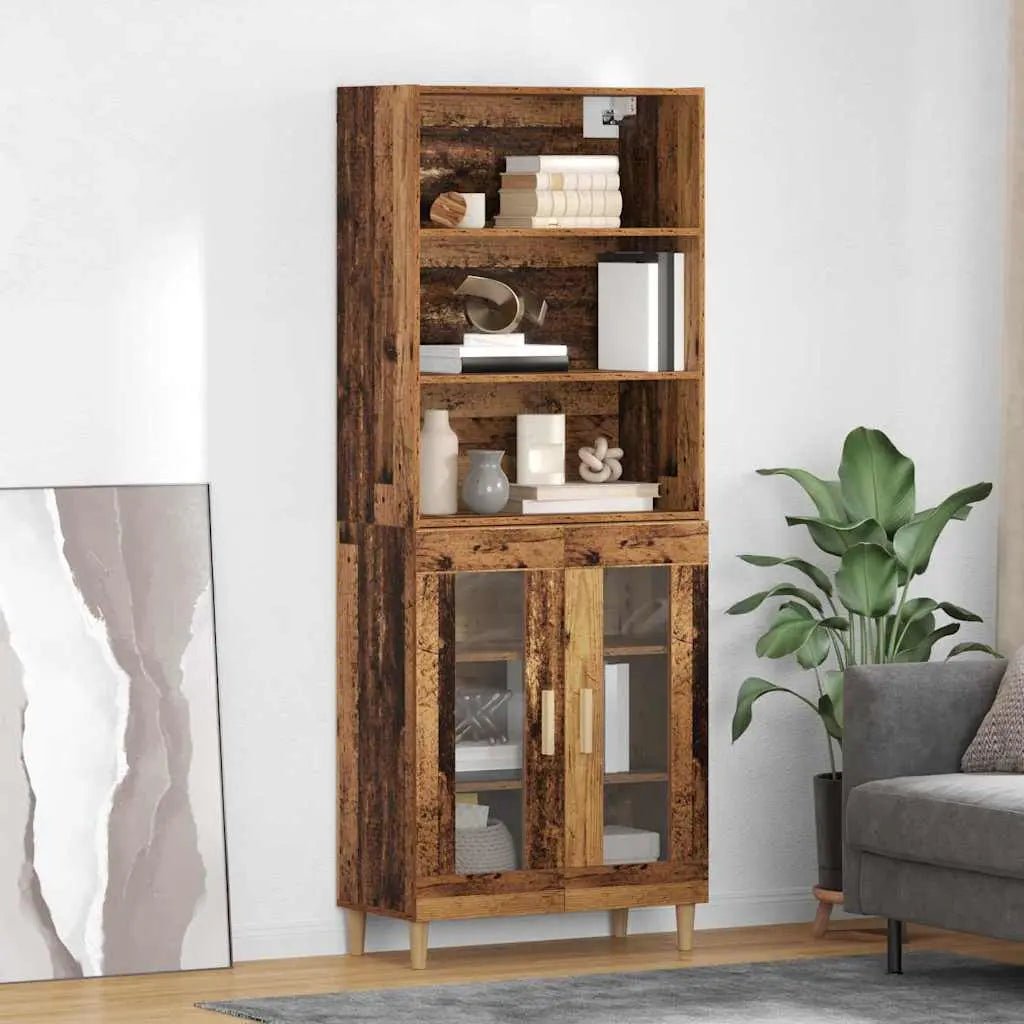 Haut Armoire 69,5 X 32,5 X 180 Cm Bois Robuste - www.minichezmoi.com