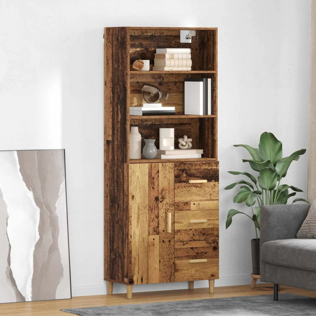 Haut Armoire 69,5 X 32,5 X 180 Cm Bois Robuste - www.minichezmoi.com
