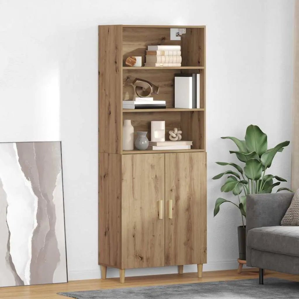 Haut Armoire 69,5 X 32,5 X 180 Cm Bois Robuste - www.minichezmoi.com