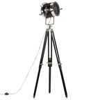 Lampadaire À Trépied Noir Bois De Manguier Massif 171 Cm - www.minichezmoi.com