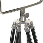 Lampadaire À Trépied Noir Bois De Manguier Massif 171 Cm - www.minichezmoi.com