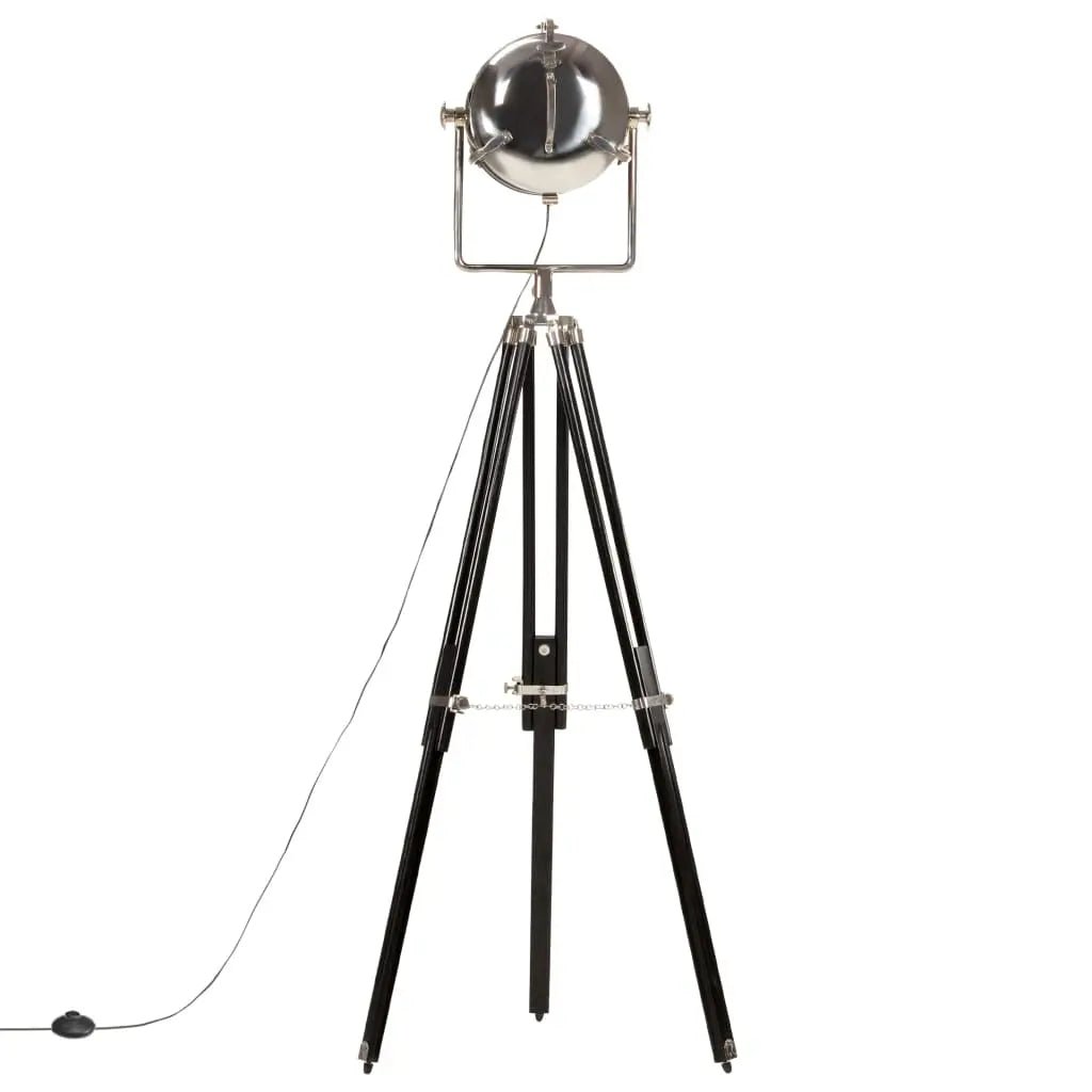 Lampadaire À Trépied Noir Bois De Manguier Massif 171 Cm - www.minichezmoi.com