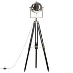 Lampadaire À Trépied Noir Bois De Manguier Massif 171 Cm - www.minichezmoi.com