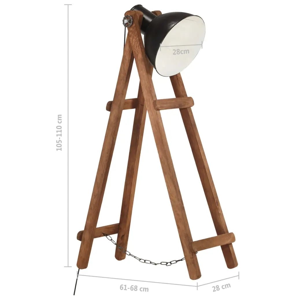 Lampadaire E27 Bois De Manguier Massif - www.minichezmoi.com