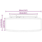 Lampe De Plafond 30 X 30 X 13,5 Cm Tissu - www.minichezmoi.com