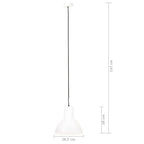 Lampe Suspendue 25 W Rond 28,5 Cm E27 Blanc - www.minichezmoi.com