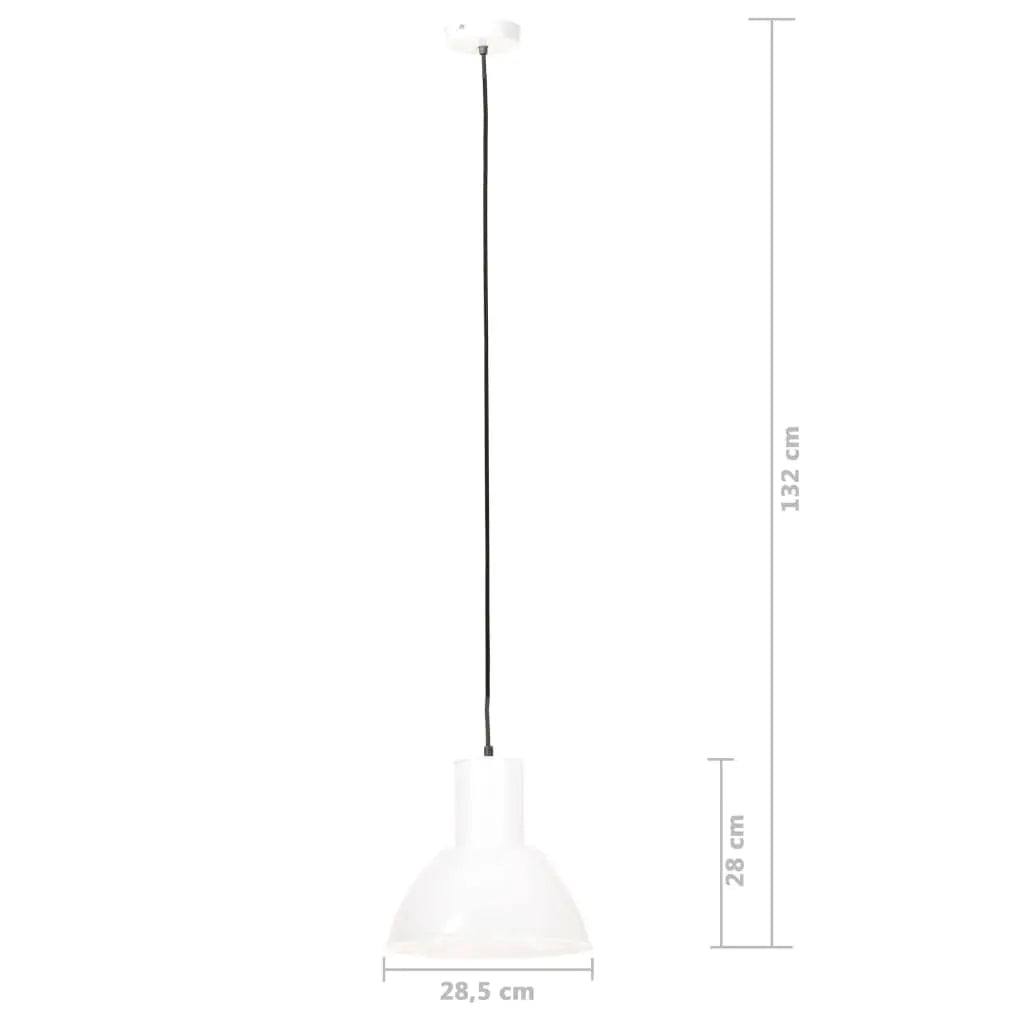 Lampe Suspendue 25 W Rond 28,5 Cm E27 Blanc - www.minichezmoi.com