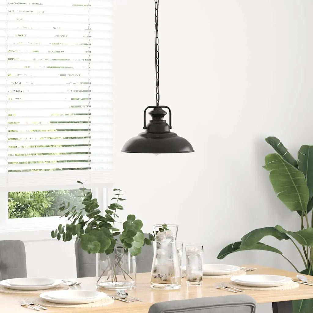 Lampe Suspendue E27 Noir Ø 31 Cm Fer - www.minichezmoi.com