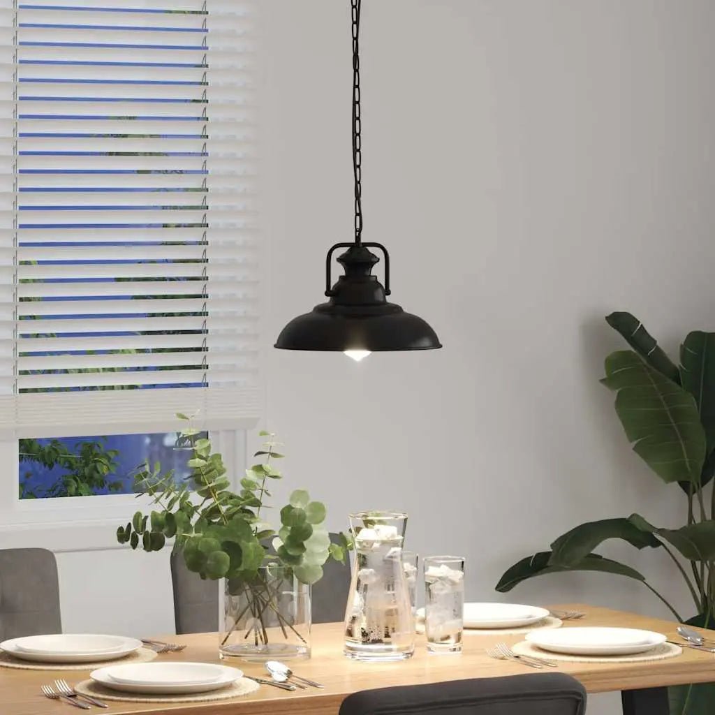 Lampe Suspendue E27 Noir Ø 31 Cm Fer - www.minichezmoi.com