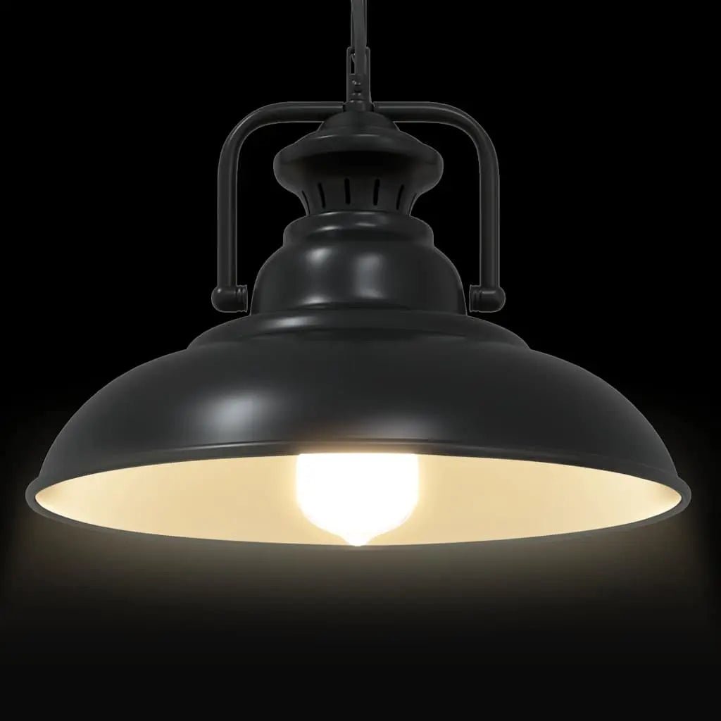 Lampe Suspendue E27 Noir Ø 31 Cm Fer - www.minichezmoi.com