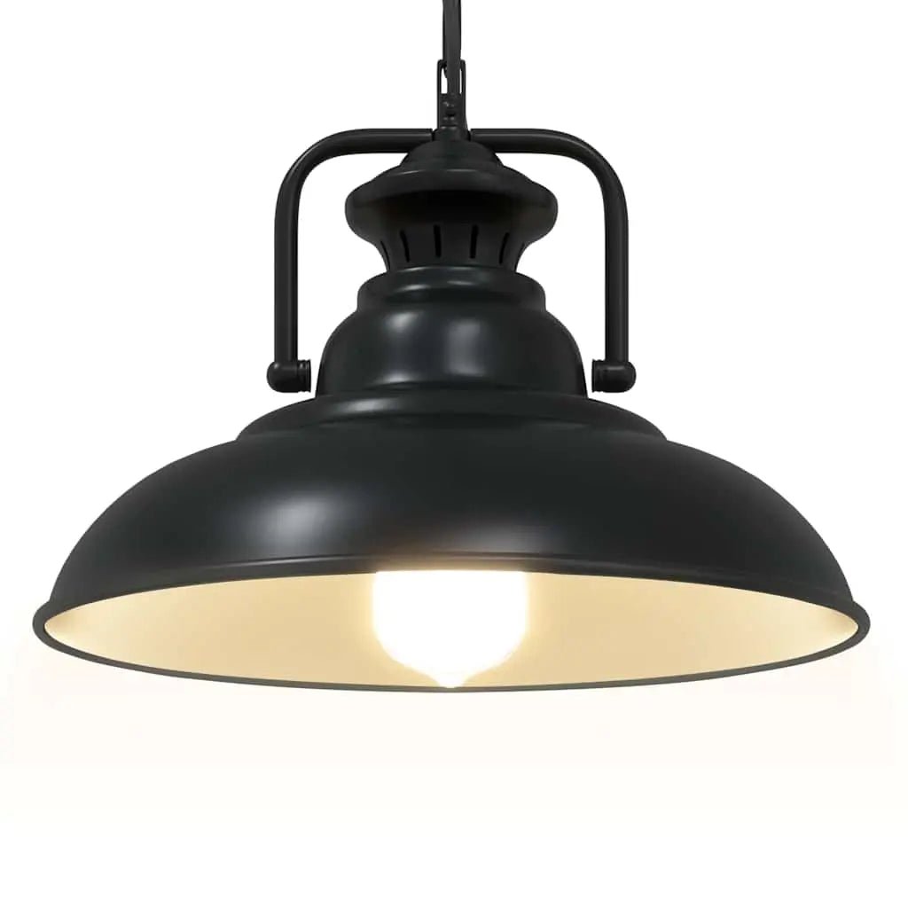 Lampe Suspendue E27 Noir Ø 31 Cm Fer - www.minichezmoi.com
