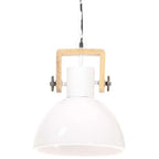 Lampe Suspendue Industrielle 25 W Rond 30 Cm E27 Blanc - www.minichezmoi.com