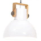 Lampe Suspendue Industrielle 25 W Rond 30 Cm E27 Blanc - www.minichezmoi.com