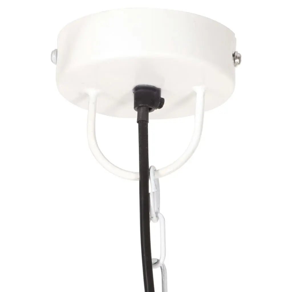 Lampe Suspendue Industrielle 25 W Rond 30 Cm E27 Blanc - www.minichezmoi.com