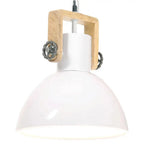 Lampe Suspendue Industrielle 25 W Rond 30 Cm E27 Blanc - www.minichezmoi.com