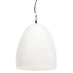 Lampe Suspendue Industrielle 25 W Rond 42 Cm E27 Blanc - www.minichezmoi.com