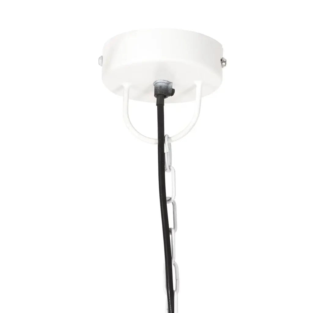 Lampe Suspendue Industrielle 25 W Rond 42 Cm E27 Blanc - www.minichezmoi.com