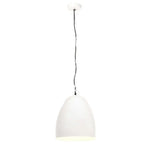 Lampe Suspendue Industrielle 25 W Rond 42 Cm E27 Blanc - www.minichezmoi.com