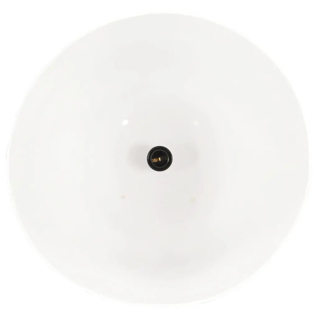 Lampe Suspendue Industrielle 25 W Rond 42 Cm E27 Blanc - www.minichezmoi.com