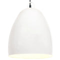 Lampe Suspendue Industrielle 25 W Rond 42 Cm E27 Blanc - www.minichezmoi.com
