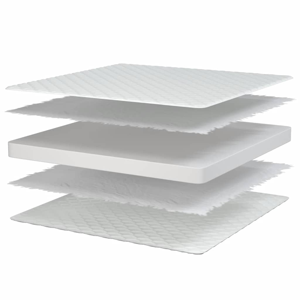 Matelas En Mousse À Mémoire De Forme Blanc 200X200X17 Cm Doux - www.minichezmoi.com