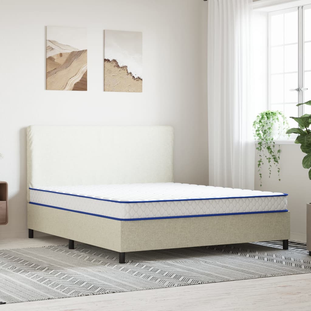 Matelas En Mousse À Mémoire De Forme Blanc 200X200X17 Cm Doux - www.minichezmoi.com