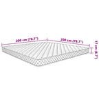 Matelas En Mousse À Mémoire De Forme Blanc 200X200X17 Cm Doux - www.minichezmoi.com